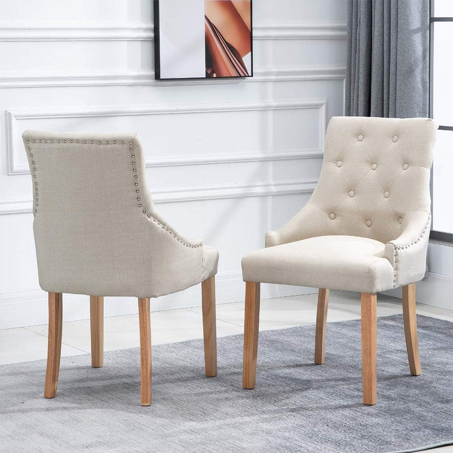 Clean upholstered dining chairs ready for furniture protection